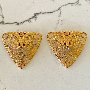 Vintage Bluette Filagree Shoe Clips